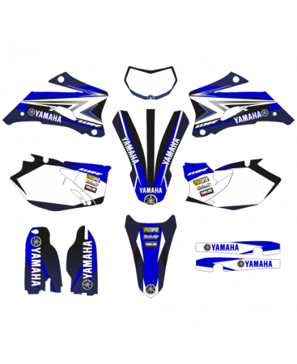 Kit  graphique déco Moto cross Yamaha wrf de 2007-2014